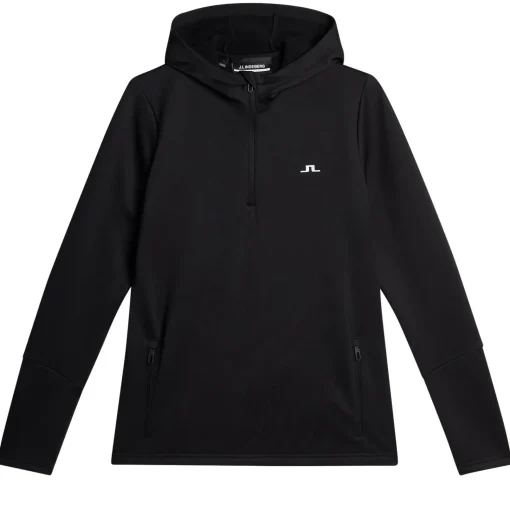 Aerial Quarter Zip Hoodie Black