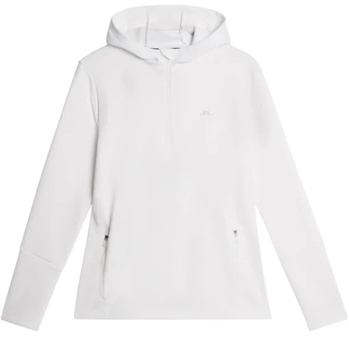 Aerial Quarter Zip Hoodie White