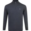 Autumn Crest Quarter Zip Merino Knit Mid Layer Charcoal