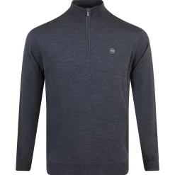 Autumn Crest Quarter Zip Merino Knit Mid Layer Charcoal