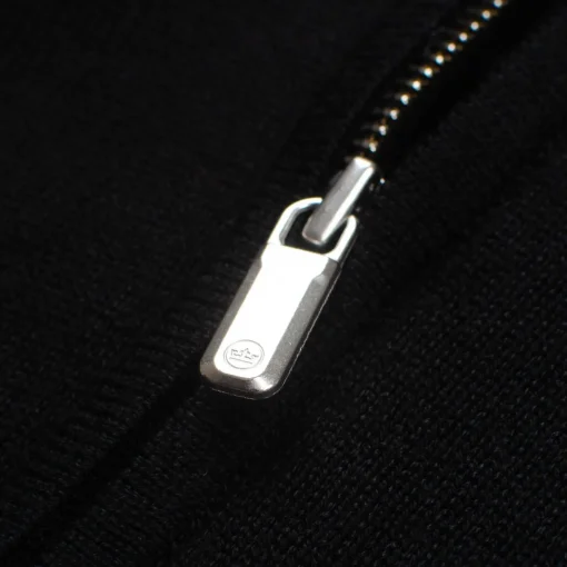 Autumn Crest Quarter Zip Knit Black