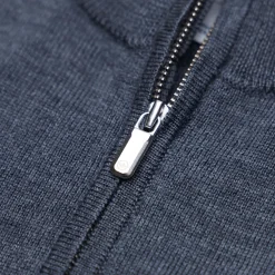 Autumn Crest Quarter Zip Merino Knit Mid Layer Charcoal