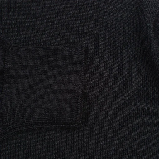 Autumn Crest Quarter Zip Knit Black