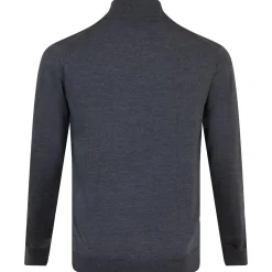 Autumn Crest Quarter Zip Merino Knit Mid Layer Charcoal