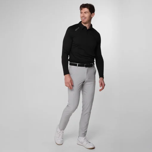 Bannock LS Polo Black