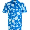 Blur Floral Tech Jersey Polo Lisbon