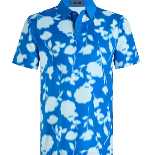 Blur Floral Tech Jersey Polo Lisbon
