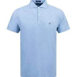 Botanical Performance Jersey Polo Blue Frost