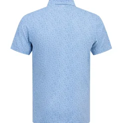 Botanical Performance Jersey Polo Blue Frost