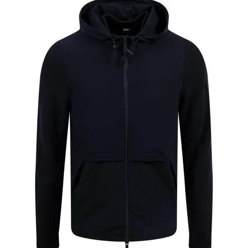 Brian Full Zip Softshell Hooded Jacket Dark Blue