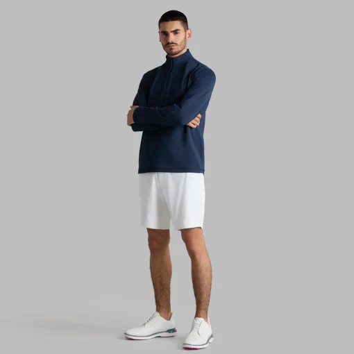 Brushed Back Tech Quarter Zip Mid Layer Twilight