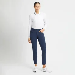 Chie Brushed Trousers Navy