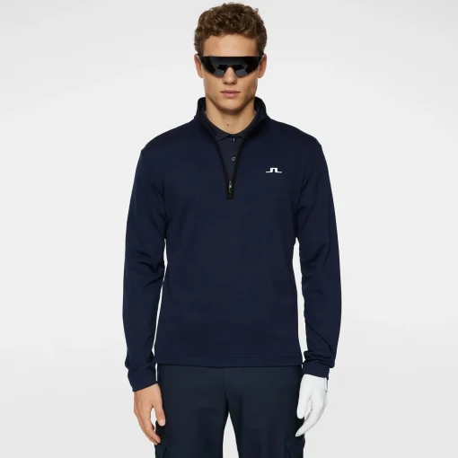 Clide Quarter Zip Mid Layer JL Navy