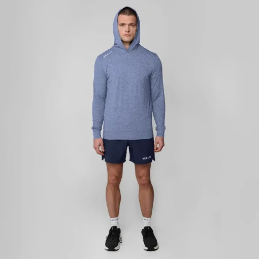 Clyde Hoodie Blue Marl