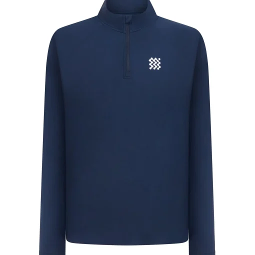 Course Quarter Zip Mid Layer Navy
