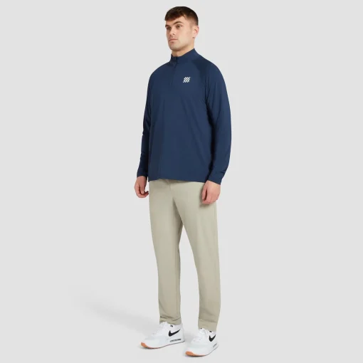 Course Quarter Zip Mid Layer Navy