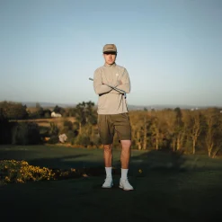 Course Quarter Zip Mid Layer Sand
