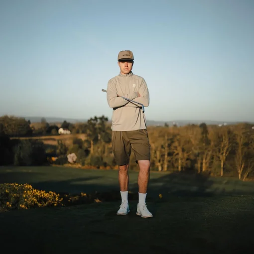 Course Quarter Zip Mid Layer Sand