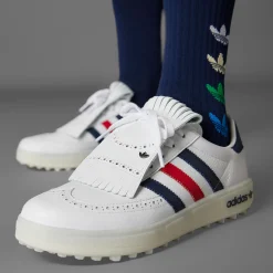Coursecup Spikeless Golf Shoes White/Indigo/Scarlet