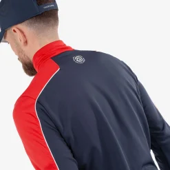 Dave INSULA Warm Half Zip Mid Layer Navy/Red