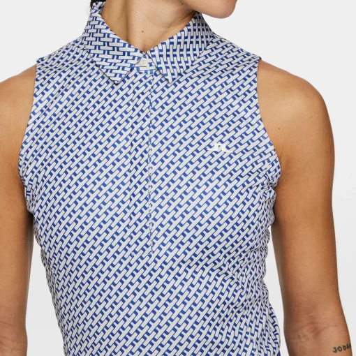 Dena Print SL TX Jersey Polo Tour Geo Moonbeam