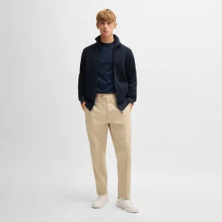 Domico Full Zip Cardigan Dark Blue
