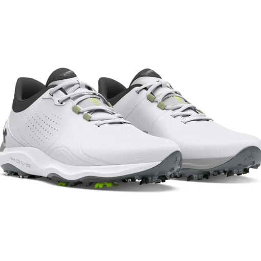 Drive Pro Wide Spiked Golf Shoes White/Grey