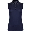 Ella Structure SL Polo Atlanta Blue/White