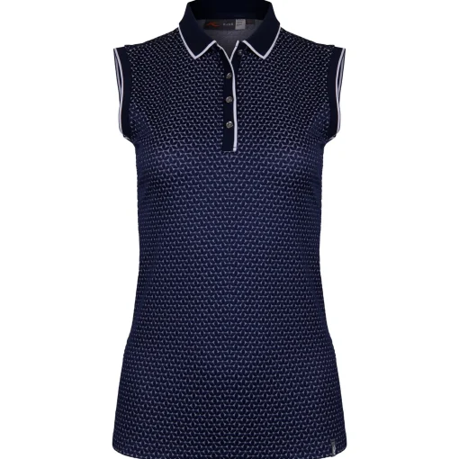Ella Structure SL Polo Atlanta Blue/White