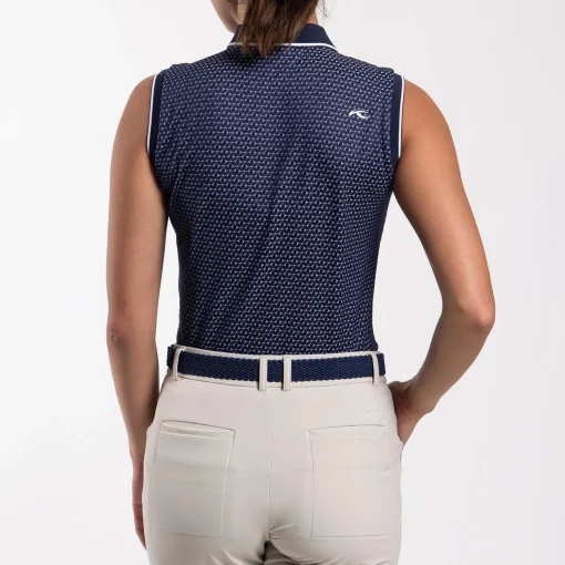 Ella Structure SL Polo Atlanta Blue/White
