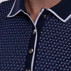 Ella Structure SL Polo Atlanta Blue/White