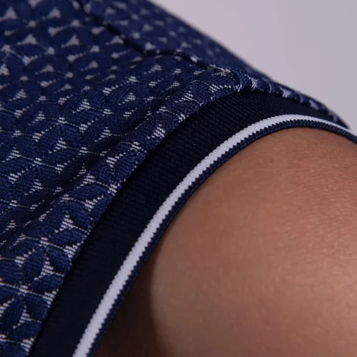 Ella Structure SL Polo Atlanta Blue/White