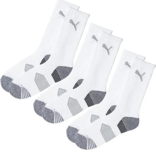 Essential Crew Cut Sock Three Pack White