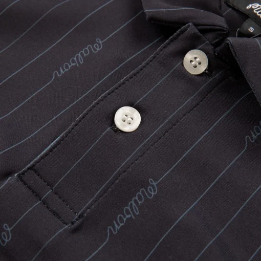 Evergreen Performance Pique Polo Black/Cool Grey
