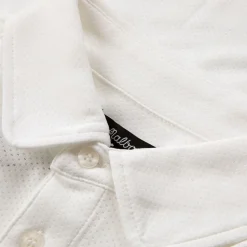 Evergreen Raglan Sleeve Mesh Polo White