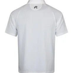 Evergreen Raglan Sleeve Mesh Polo White