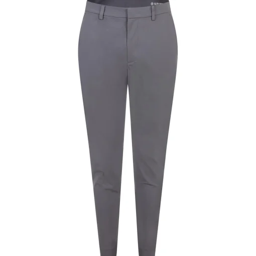 Four-Way Stretch Slim Leg Trousers Charcoal Grey
