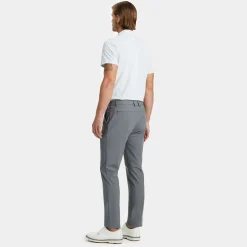 Four-Way Stretch Slim Leg Trousers Charcoal Grey