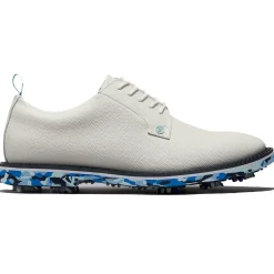 GALLIVANTER G/LOCK Leather Camo Sole Golf Shoes White