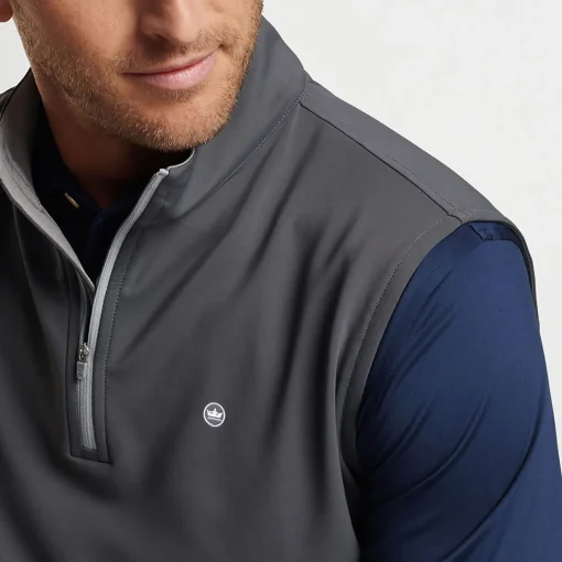 Galway Stretch Loop Ty Quarter Zip Vest Iron