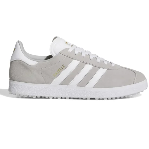 Gazelle Spikeless Golf Shoes Grey/White/Gold