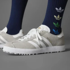 Gazelle Spikeless Golf Shoes Grey/White/Gold