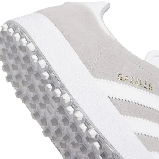 Gazelle Spikeless Golf Shoes Grey/White/Gold