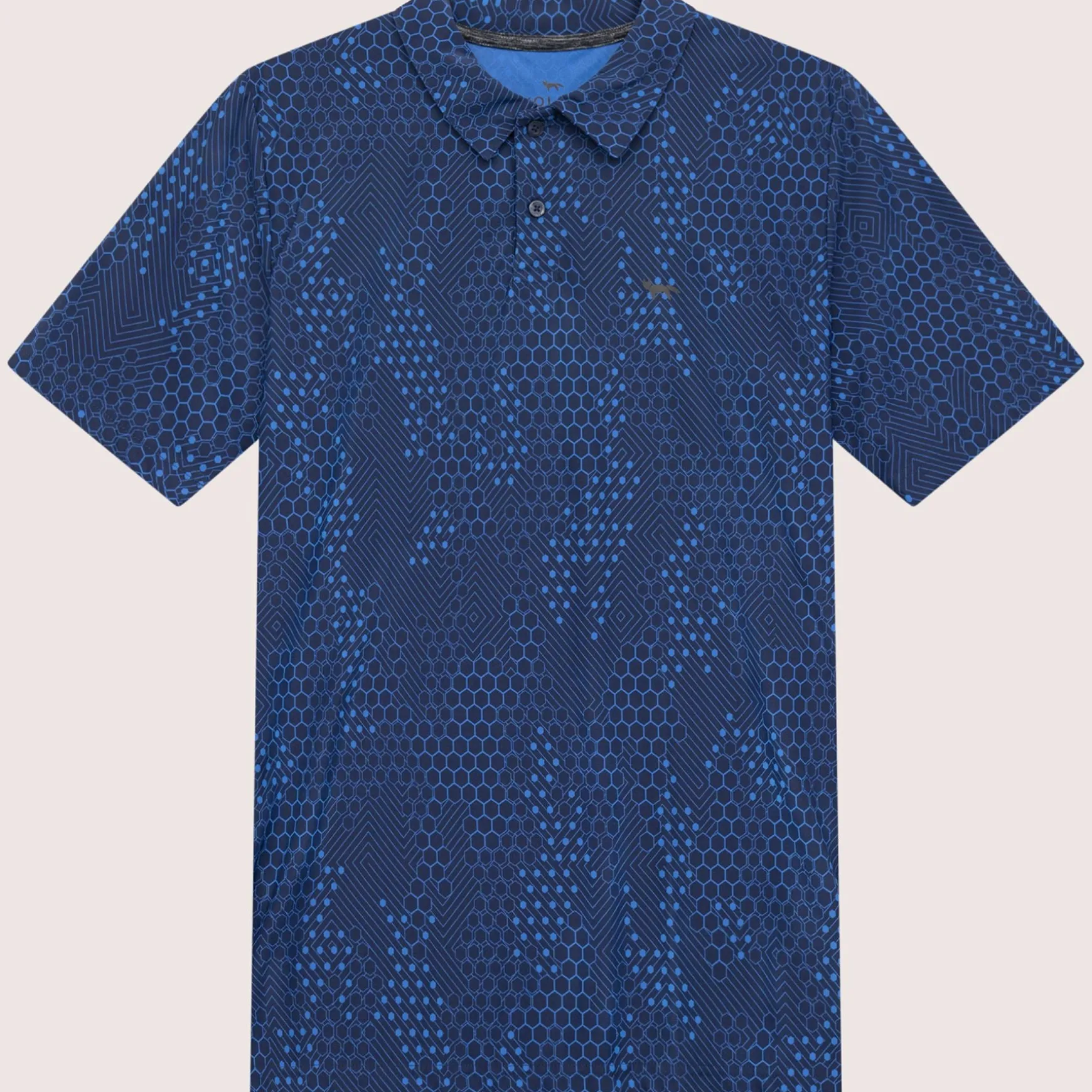 Golf AOP Tech Camo Polo Blue