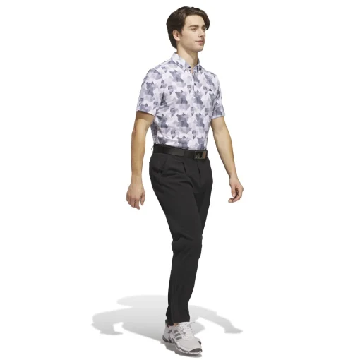 Go-To Printed Polo White/Navy