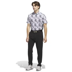 Go-To Printed Polo White/Navy