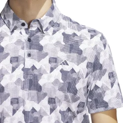 Go-To Printed Polo White/Navy