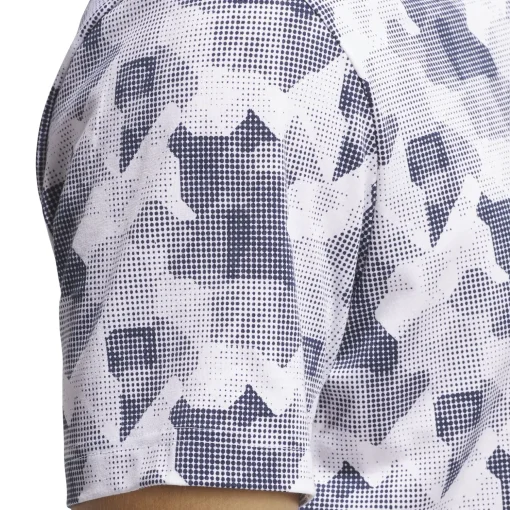 Go-To Printed Polo White/Navy