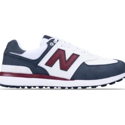 574 Greens v2 Waterproof Spikeless Golf Shoes Blue/White/Red