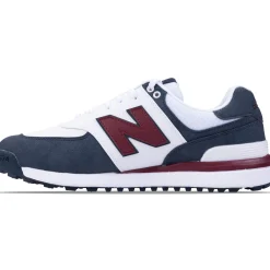 574 Greens v2 Waterproof Spikeless Golf Shoes Blue/White/Red